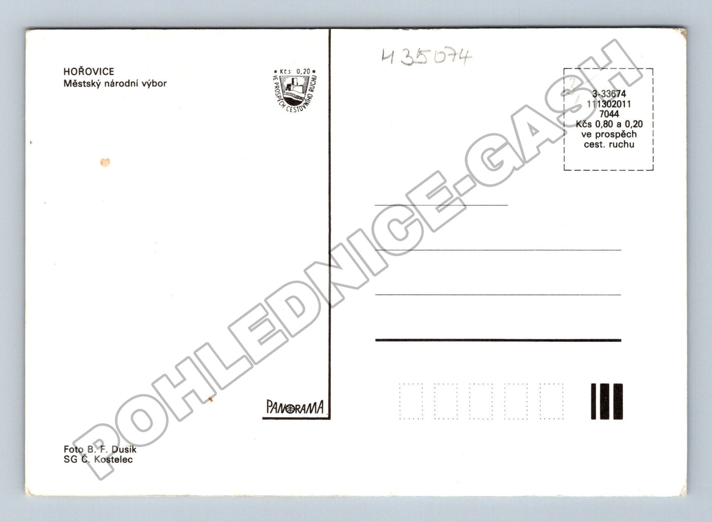 Pohlednice Hořovice Městský národní výbor (M35074)