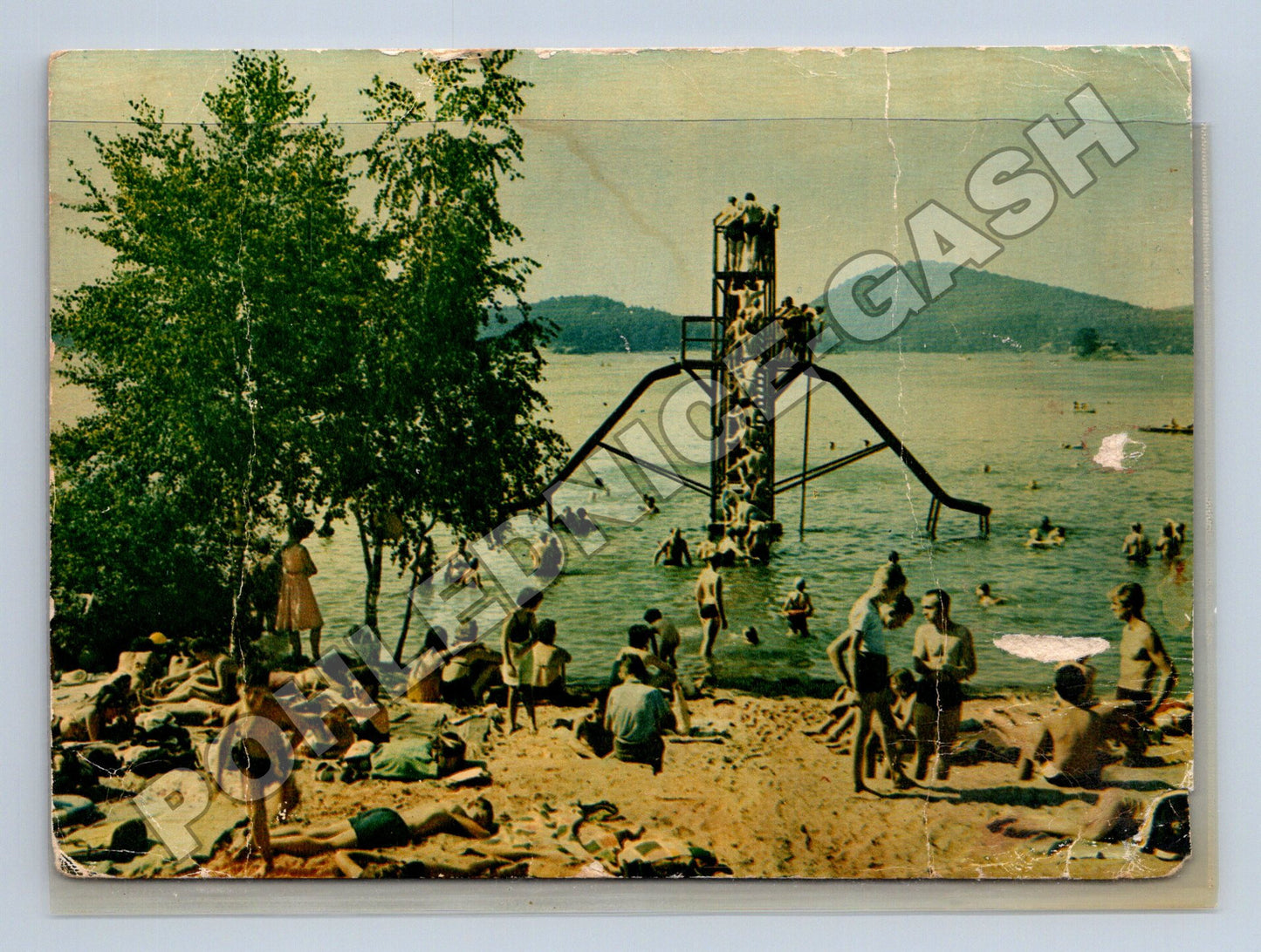 Pohlednice Máchovo jezero koupaliště skluzavka (M35076)