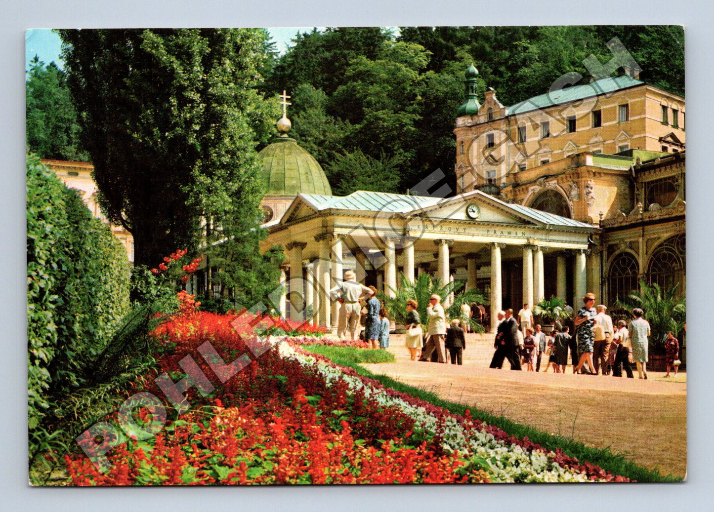 Pohlednice Mariánské Lázně Křížový pramen (M35085)