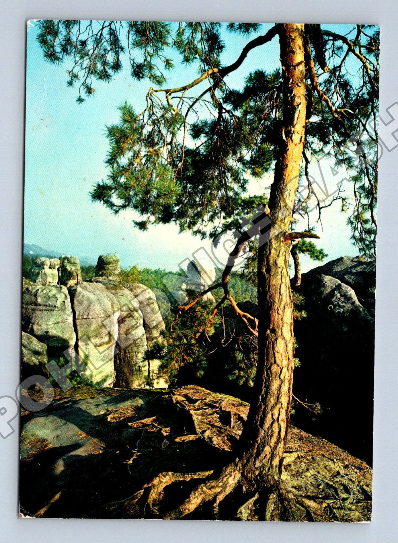 Pohlednice Hrubá Skála pískovcové útvary 1977 (M35090)