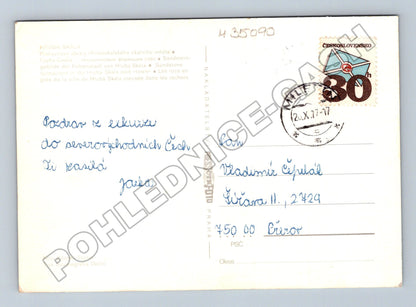 Pohlednice Hrubá Skála pískovcové útvary 1977 (M35090)