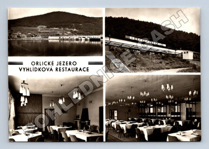 Pohlednice Orlické jezero Vyhlídková restaurace 1942 (M35095)