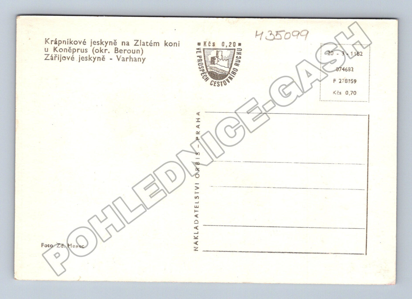 Pohlednice Koněprusy Krápníkové jeskyně (M35099)