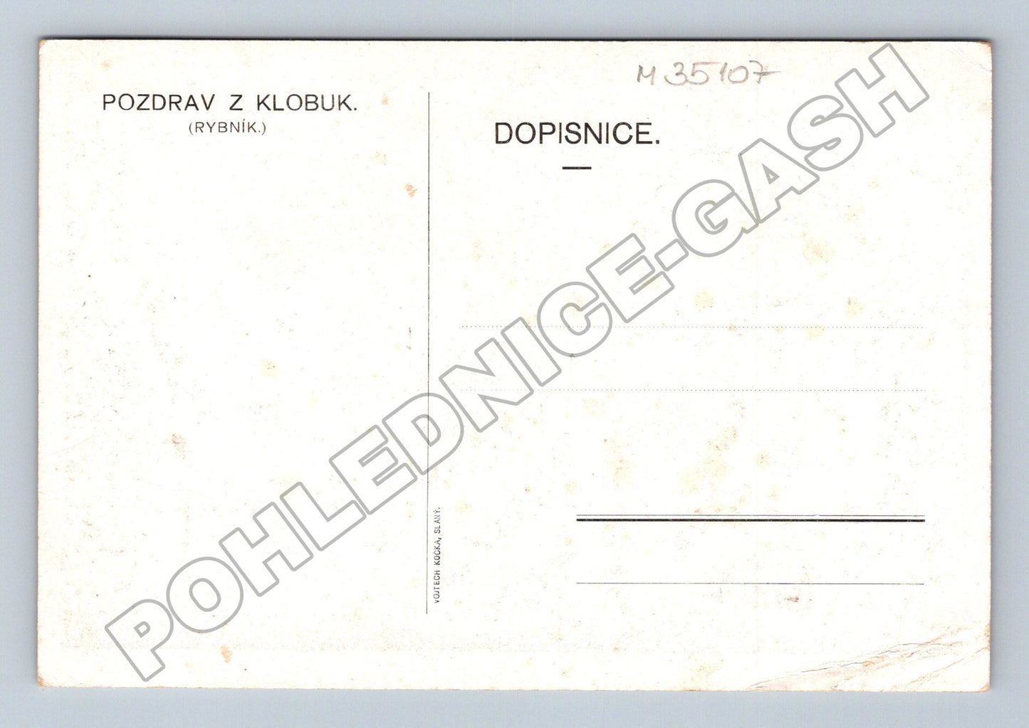 Pohlednice Klobuky pohled s rybníkem 1910 (M35107)