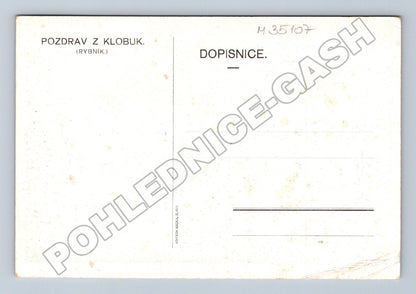 Pohlednice Klobuky pohled s rybníkem 1910 (M35107)