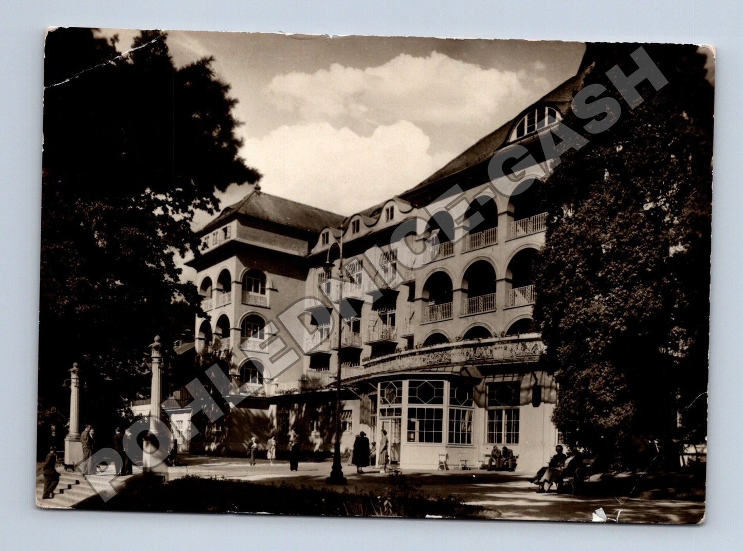 Pohlednice Lázně Jeseník lázeňský dům 1940 (M35109)