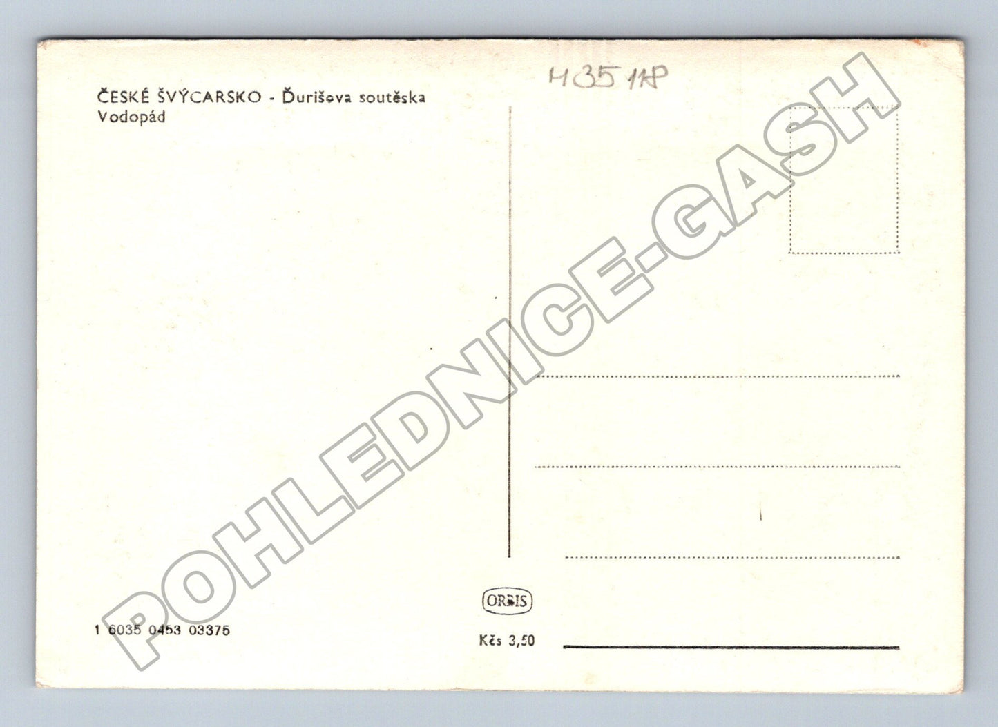 Pohlednice České Švýcarsko Burišova soutěska Vodopád (M35118)