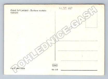 Pohlednice České Švýcarsko Burišova soutěska Vodopád (M35118)
