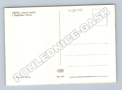 Pohlednice Děčín Labské nábřeží Pastýřská stěna (M35119)
