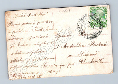 Pohlednice zamilovaný pár 1908 RU (M3513)
