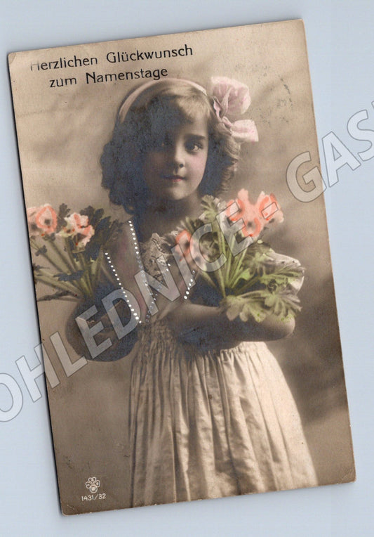 Pohlednice k jmeninám dívka Šanov Teplice (M3514)