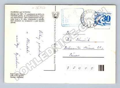 Pohlednice Hluboká nad Vltavou zámek 1979 (M35147)