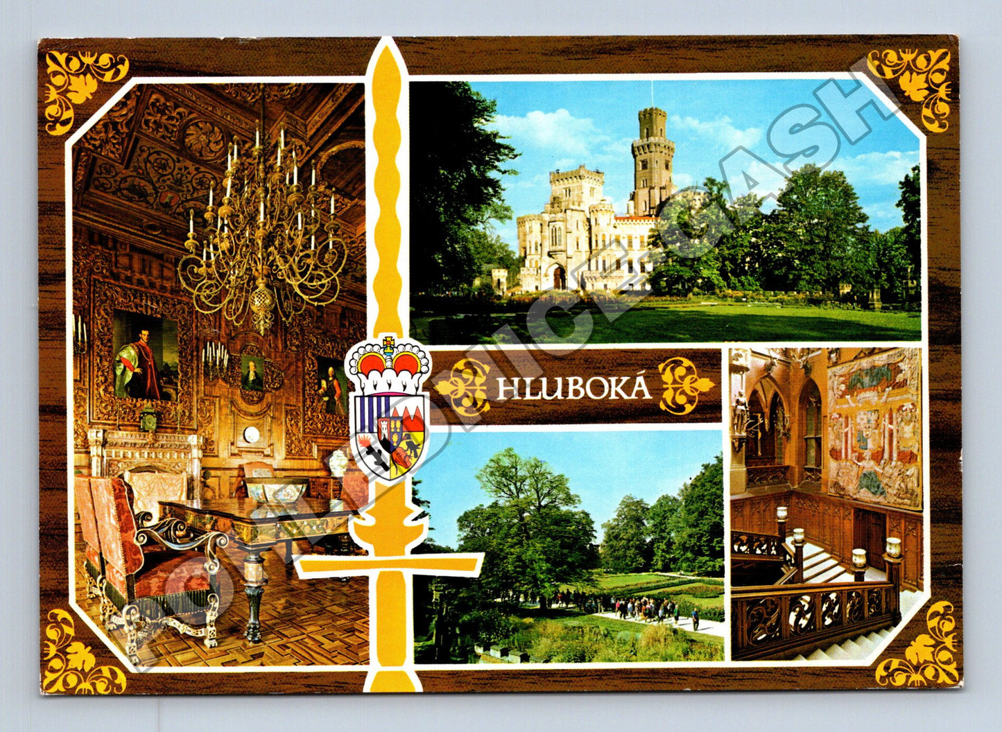 Pohlednice Hluboká nad Vltavou zámek 1973 (M35148)