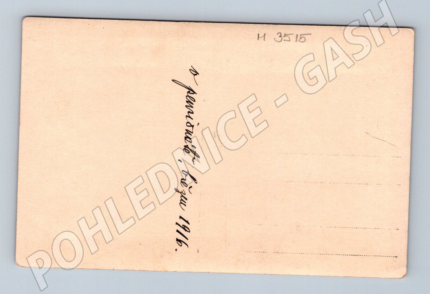 Pohlednice pár v šatech březen 1916 (M3515)