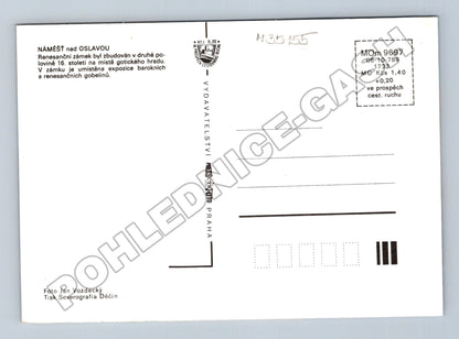 Pohlednice Náměšť nad Oslavou zámek 1989 (M35155)