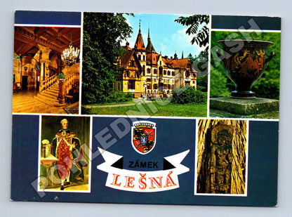 Pohlednice Zámek Lešná 1975 (M35157)