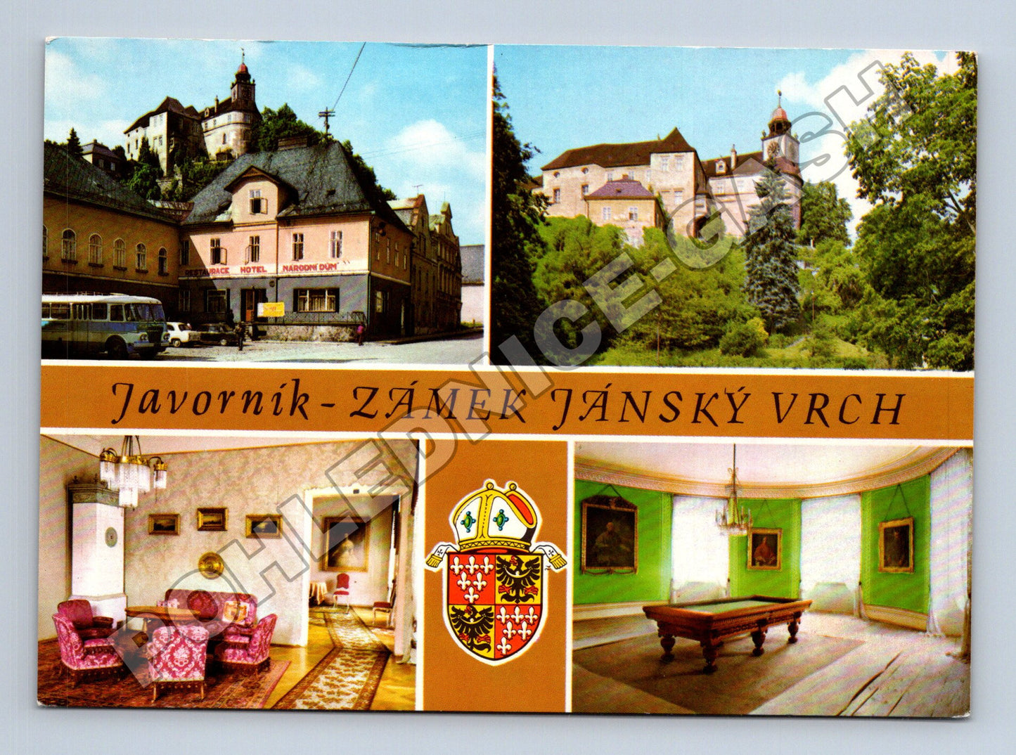 Pohlednice Javorník Zámek Jánský Vrch interiér (M35158)