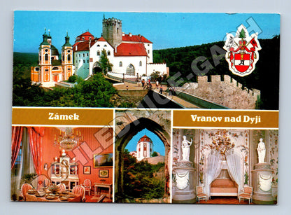 Pohlednice Vranov nad Dyjí zámek a interiéry (M35165)