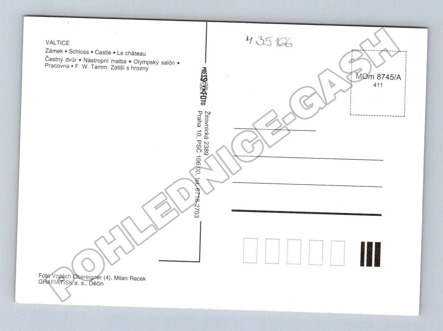 Pohlednice Valtice zámek interiéry (M35166)