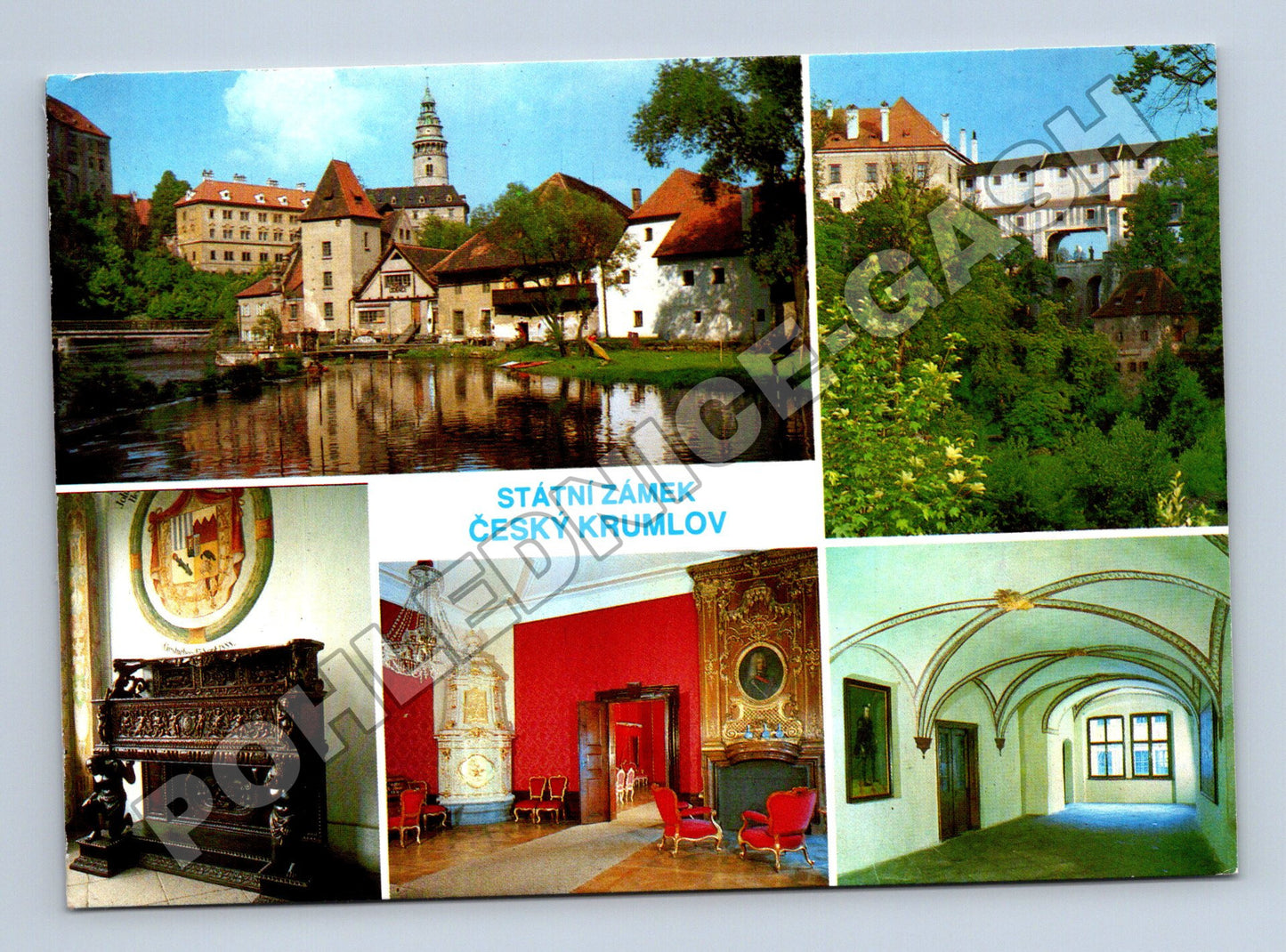 Pohlednice Český Krumlov zámek více záběrů 1989 (M35169)