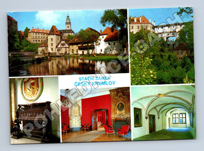 Pohlednice Český Krumlov zámek více záběrů 1989 (M35169)
