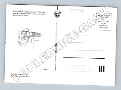 Pohlednice Český Krumlov zámek více záběrů 1989 (M35169)