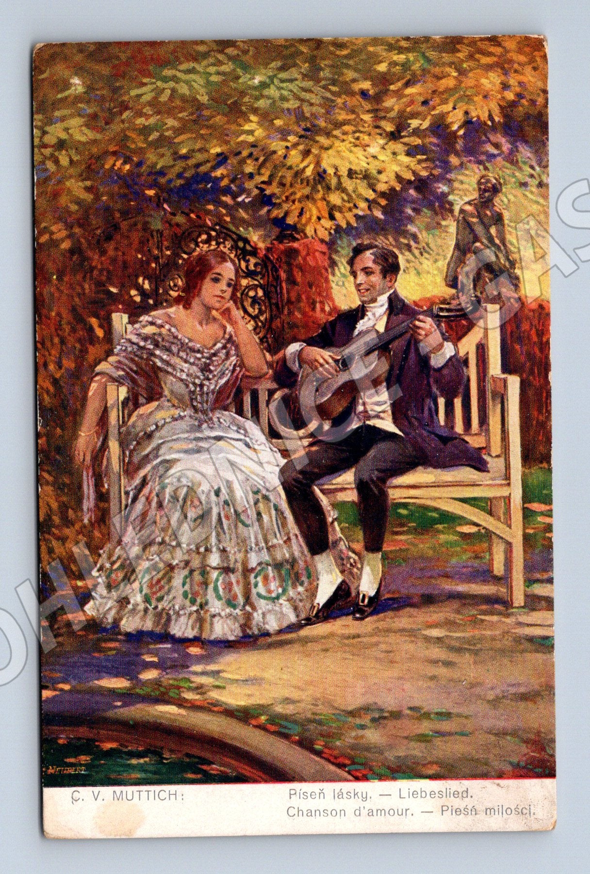 Pohlednice Píseň lásky Č V Muttich (M3517)