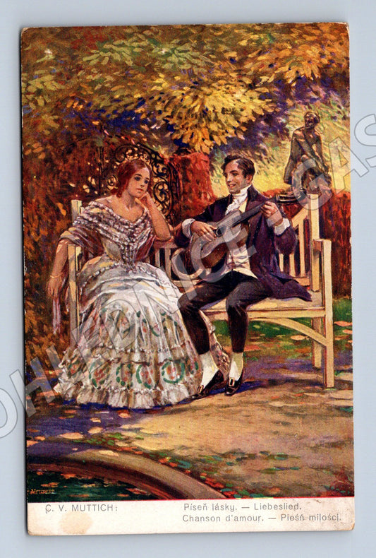 Pohlednice Píseň lásky Č V Muttich (M3517)