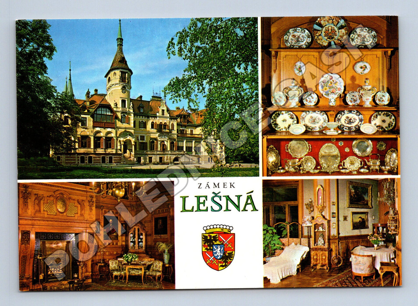 Pohlednice Zlín Lešná Zámek interiéry (M35173)