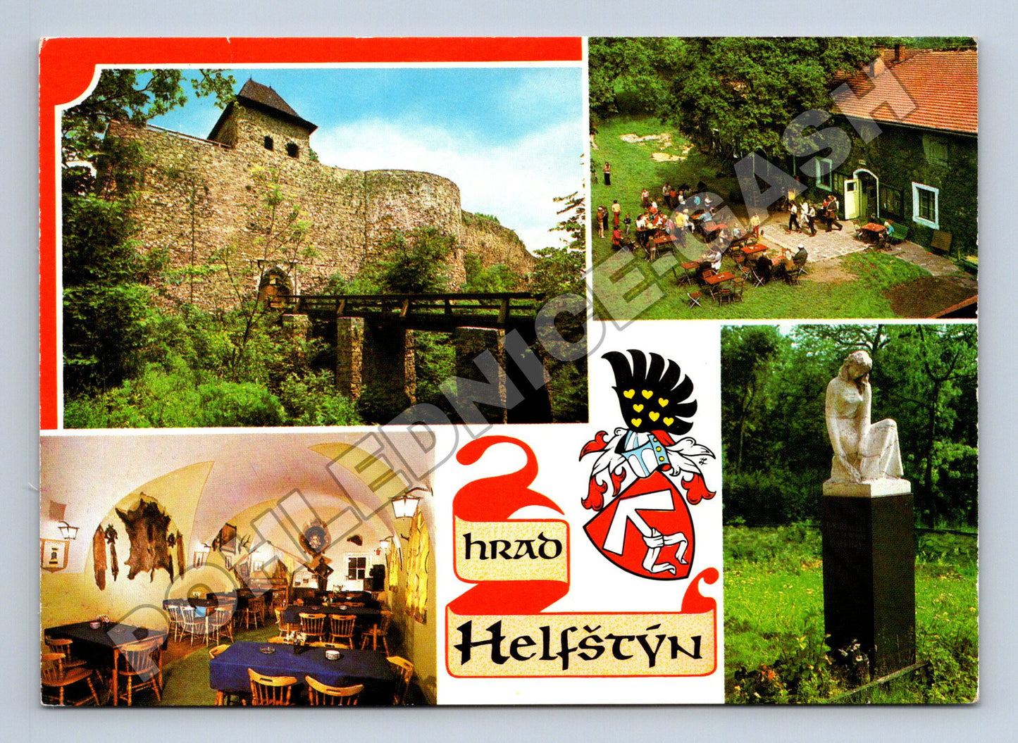 Pohlednice Helfštýn hrad a okolí 1979 (M35175)