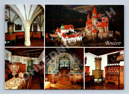 Pohlednice Bouzov hrad multizáběr (M35179)