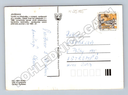 Pohlednice Jevišovice zámek koupaliště (M35185)