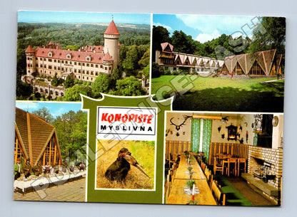 Pohlednice Konopiště Myslivna, zámek, interiér 1981 (M35187)