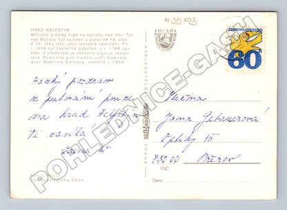 Pohlednice Helfštýn hrad a okolí 1978 (M35193)