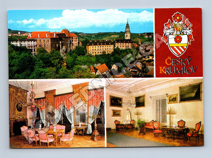 Pohlednice Český Krumlov zámek interiér 1995 (M35194)