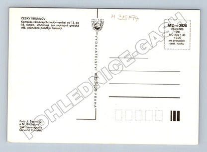 Pohlednice Český Krumlov zámek interiér 1995 (M35194)