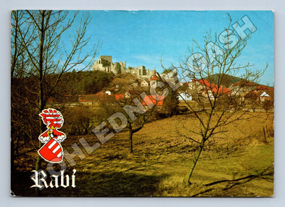 Pohlednice Rabí hrad a městečko (M35199)