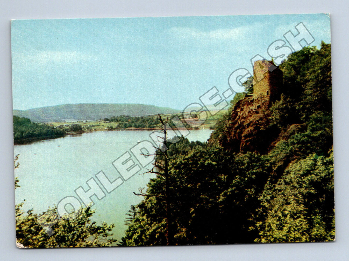 Pohlednice Sečská přehrada hrad Oheb 1970 (M35203)