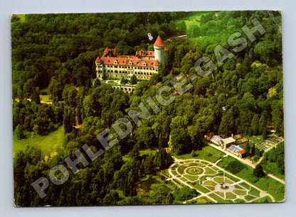 Pohlednice Konopiště zámek letecký pohled (M35205)
