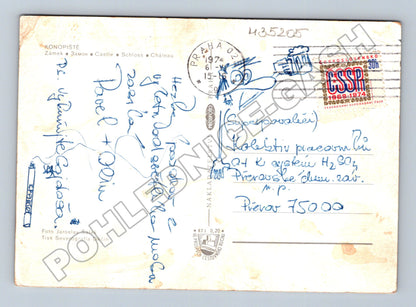 Pohlednice Konopiště zámek letecký pohled (M35205)