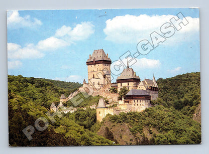 Pohlednice Karlštejn hrad panorama 1979 (M35206)