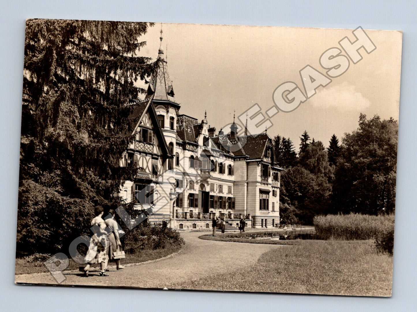Pohlednice Zámek Lešná u Gottwaldova 1957 (M35228)