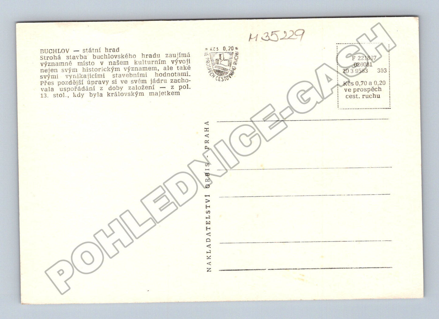Pohlednice Buchlov státní hrad (M35229)