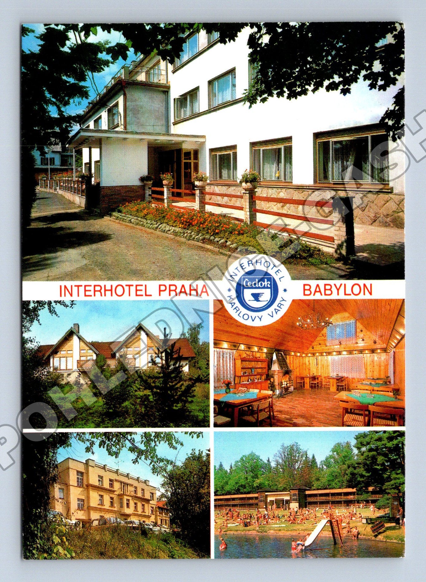 Pohlednice Interhotel Praha Karlovy Vary Babylon (M35235)