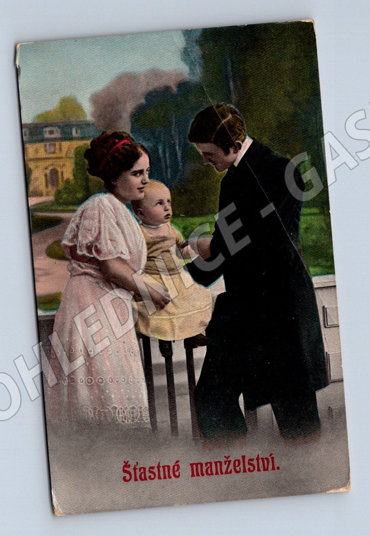 Pohlednice Šťastné manželství kolor ČR (M3524)