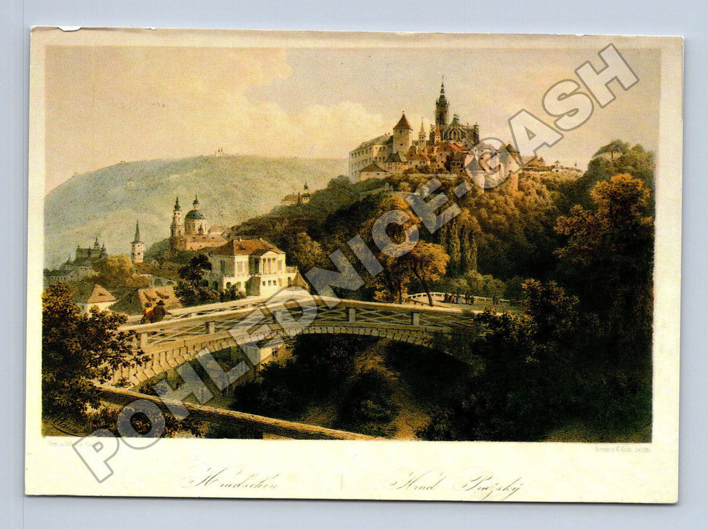 Pohlednice Praha Hradčany dle F.X.J. Sandmanna (M35248)