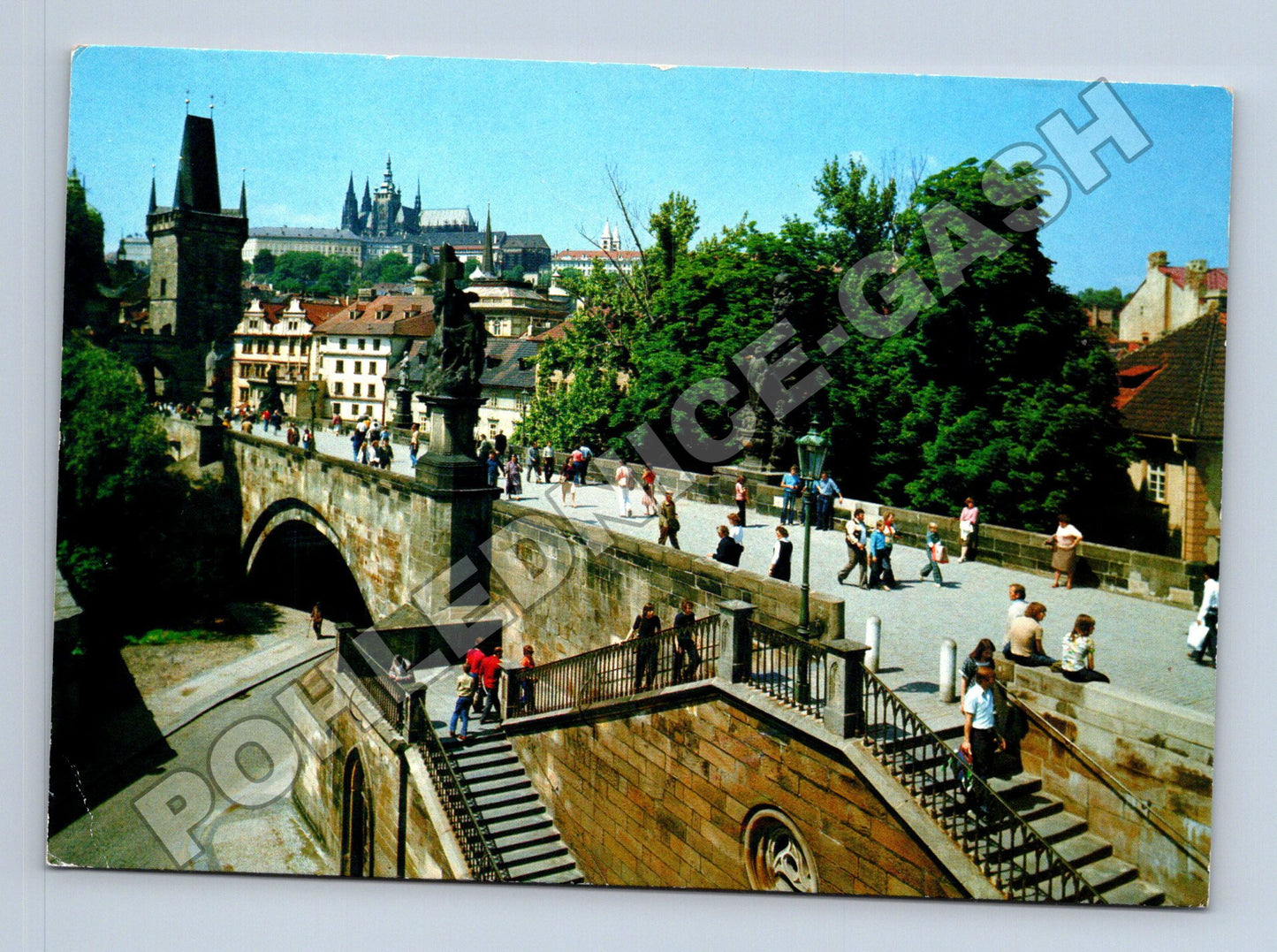 Pohlednice Praha Karlův most a Hradčany 1987 (M35249)