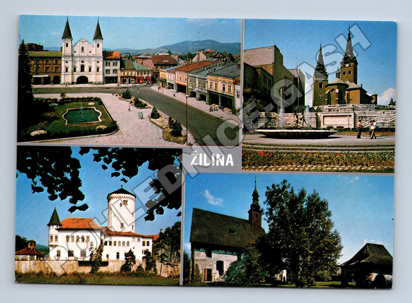 Pohlednice Slovensko Žilina různé pohledy 1985 (M35258)