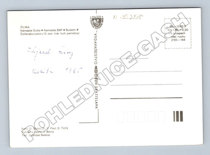 Pohlednice Slovensko Žilina různé pohledy 1985 (M35258)