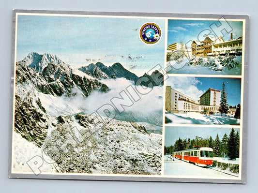 Pohlednice Slovensko Vysoké Tatry hory hotely vlak 1984 (M35267)